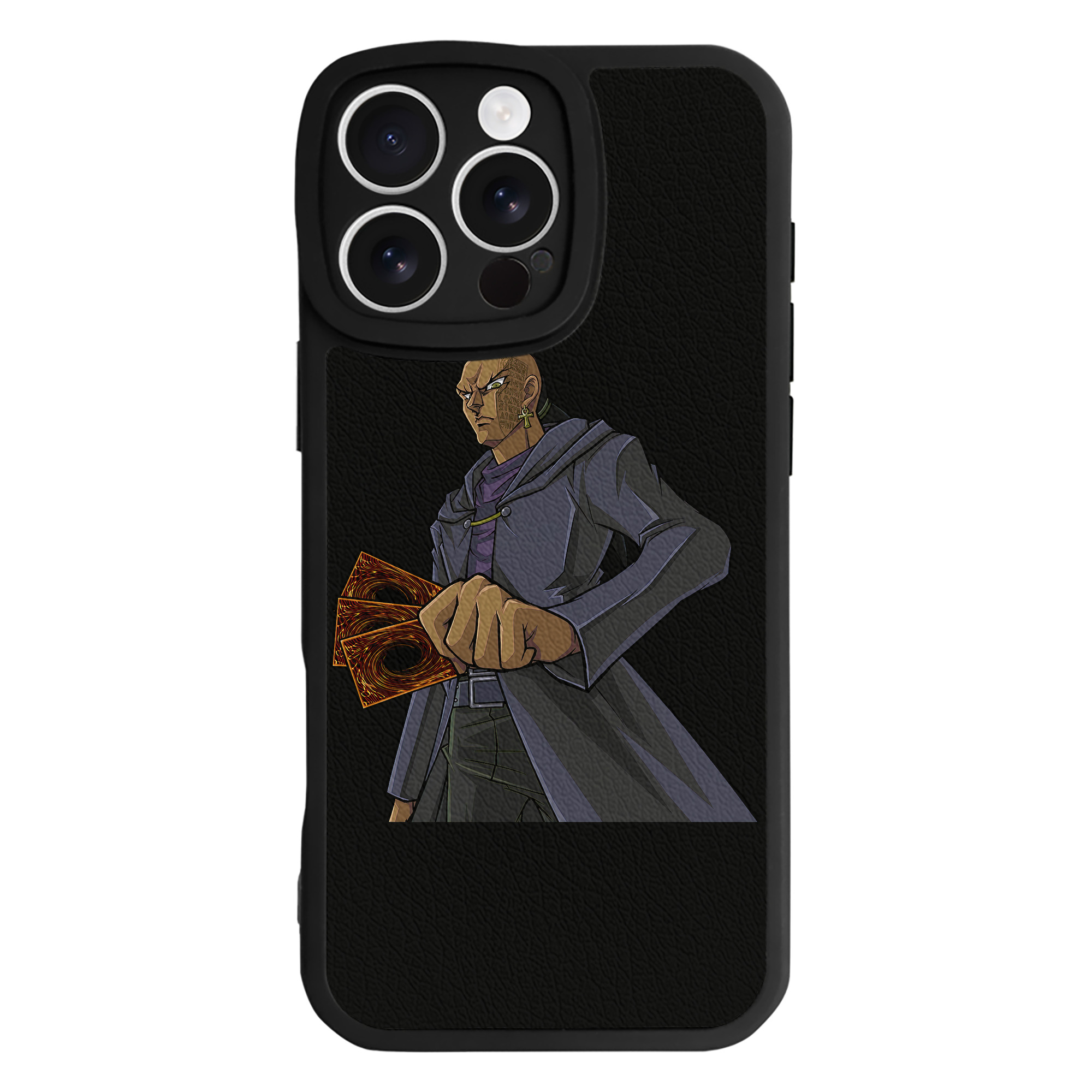 （画像用） 遊☆戯☆王 Yu-Gi-Oh! 【iPhone 16シリーズ対応】シリコンスマホケース（レザー調） 材質：シリコン